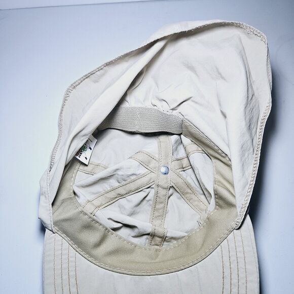 Vintage Tan Summer Flap Cap Goofy’s Hat Co Made In USA Disney Mickey Mouse - Picture 9 of 10